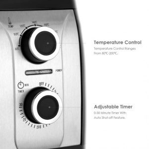 controles de temperatura y tiempo