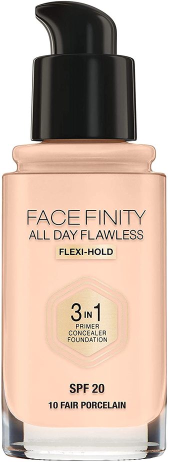 Base de maquillaje mate Max Factor Facefinity All Day Flawless 3 en 1