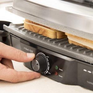 termostato de temperatura en sandwichera grill