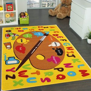 tamaño de alfombra en habitacion de los niños