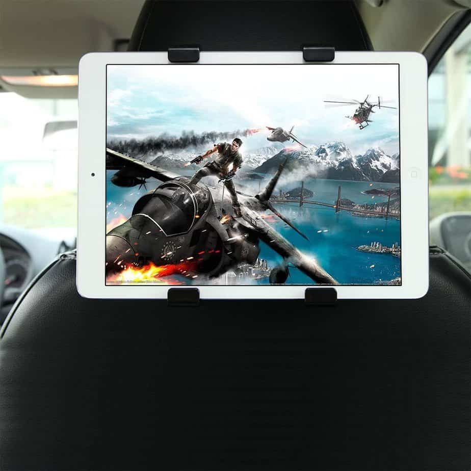 GHB soporte de tablet para coche con adaptador para reposacabezas