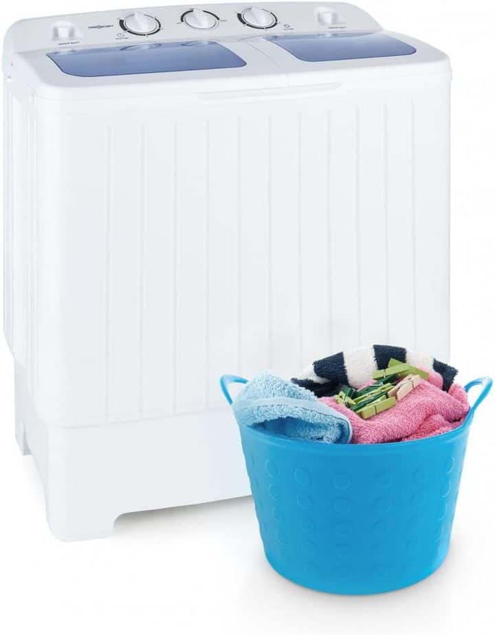 Mini lavadora portable Oneconcept Ecowash XL con centrifugadora